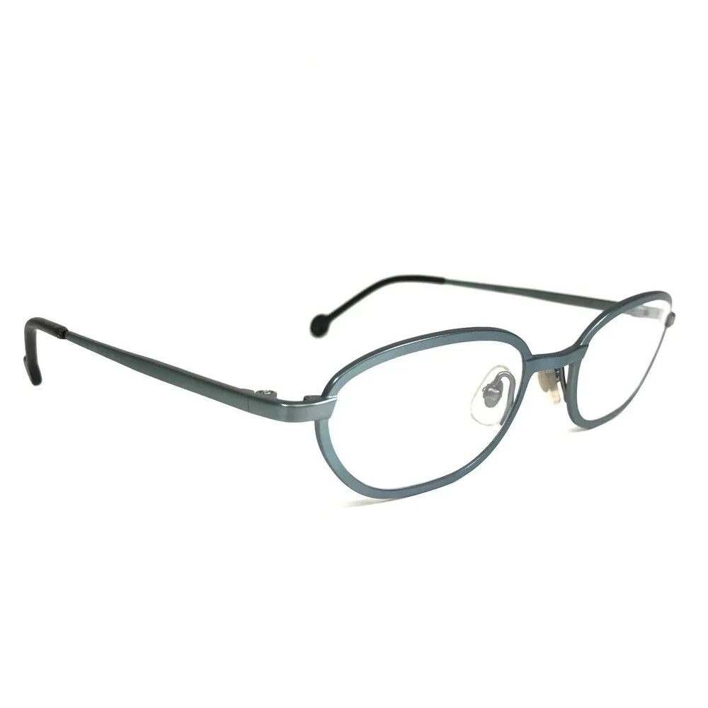 Vintage la Eyeworks Eyeglasses Frames PUNCH 576 Shiny Ice Light Blue 47-20-125